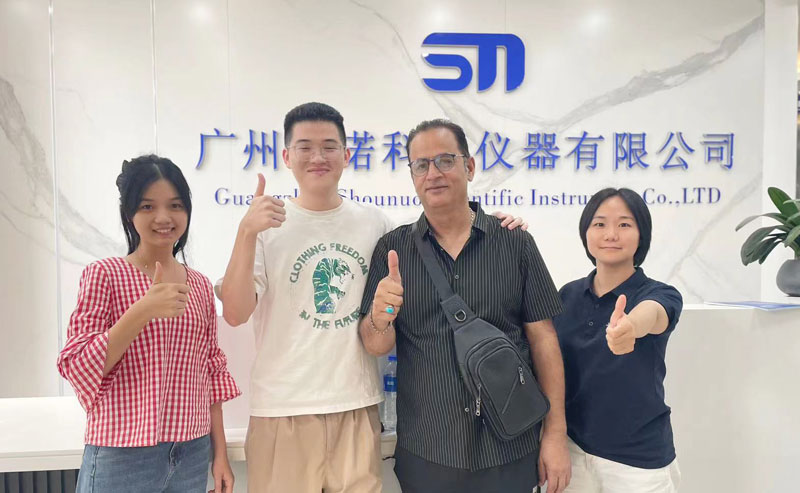 巴基斯坦客商到訪廣州首諾，深化包裝檢測儀器領域合作